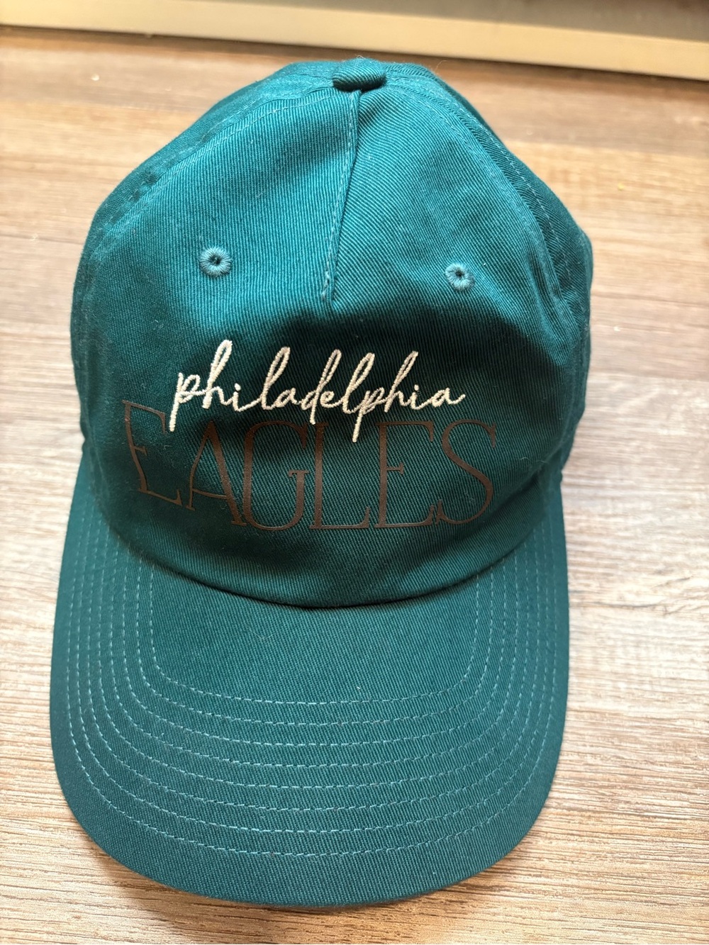 Fanatics Philadelphia Eagles Teal Green Script Logo Hat